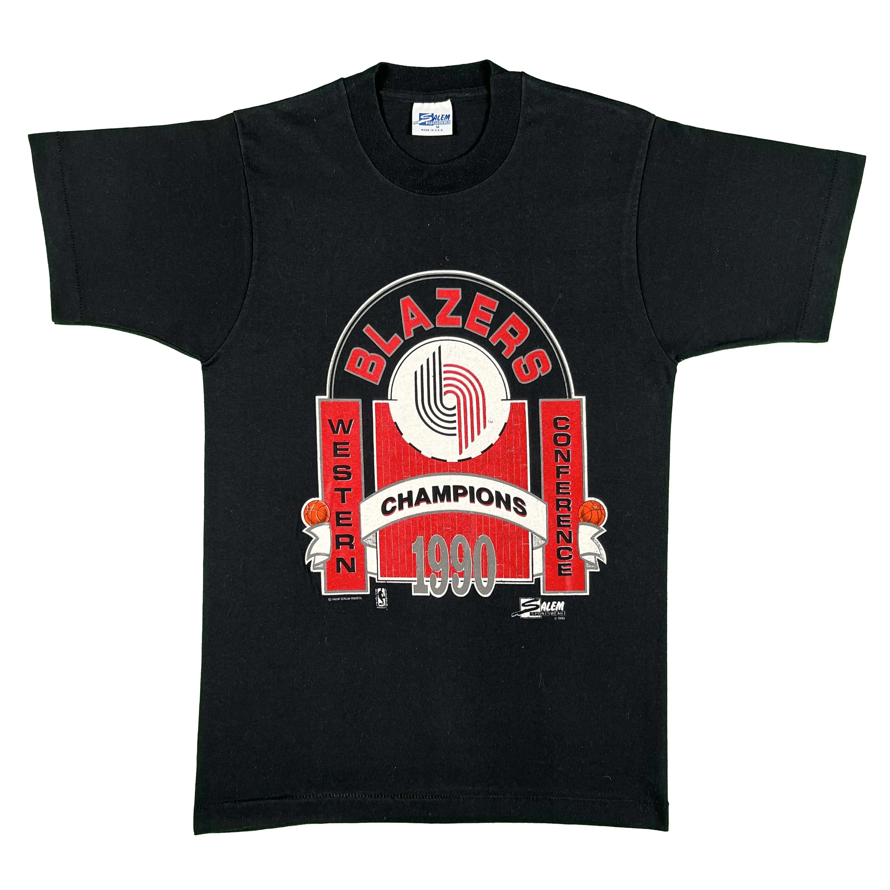 1990 Trail Blazers Tee- M