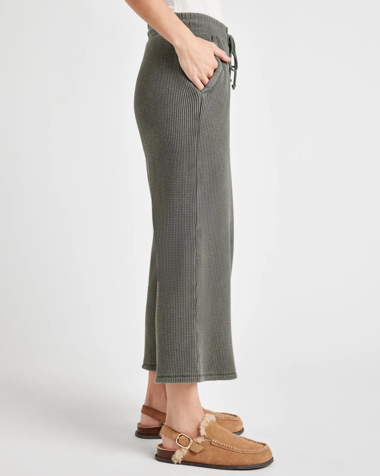 Alina Waffle Wide Leg Pant