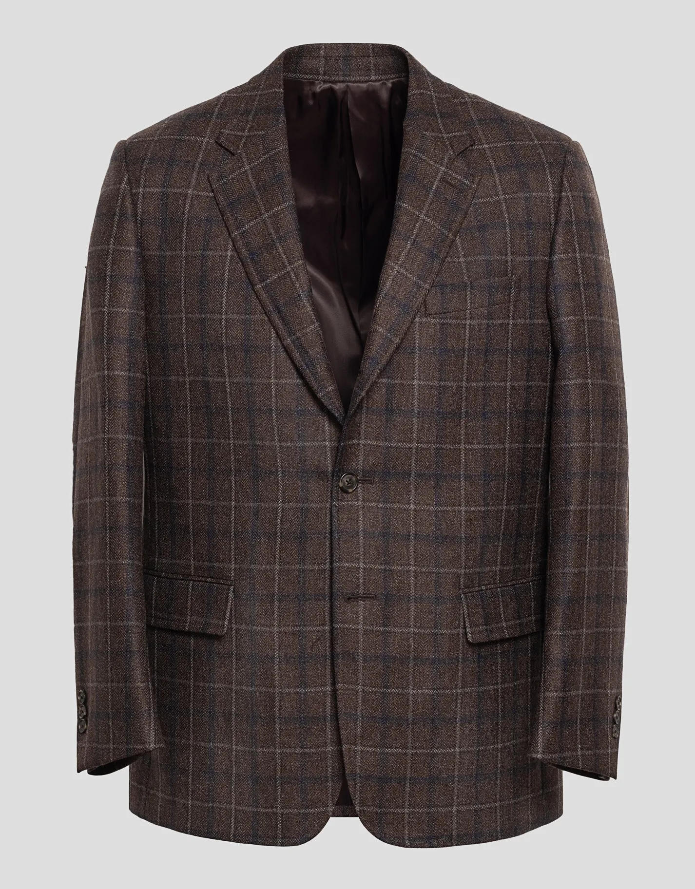 BROWN MULTI WINDOWPANE SPORT COAT