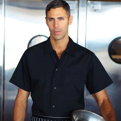 Chef Works KCBLBLK4XL Cook's Shirt