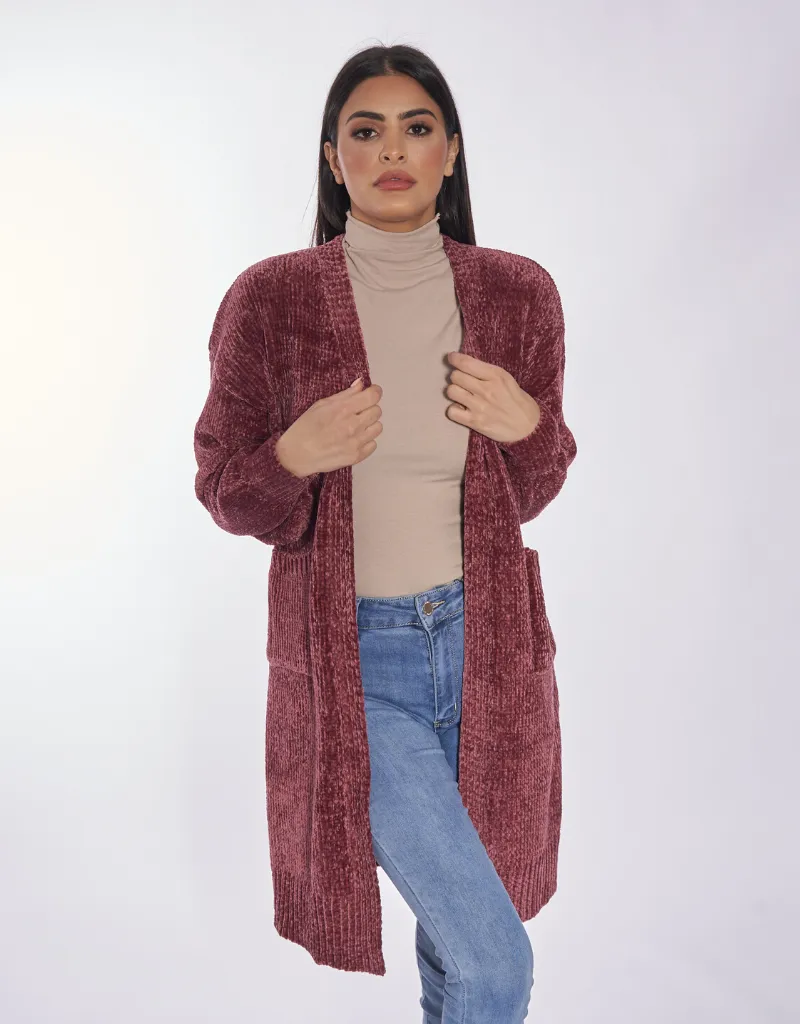 Chennille Knit Cardi