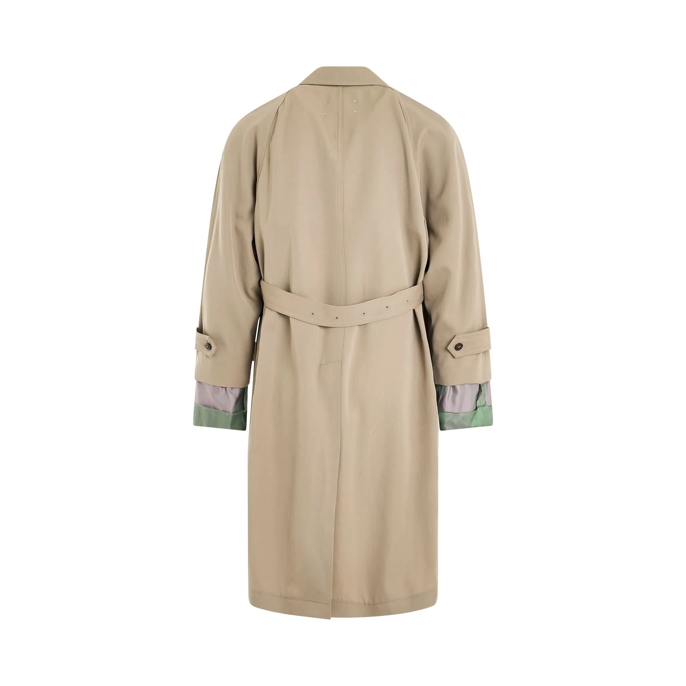 Cotton Trench Coat in Stone