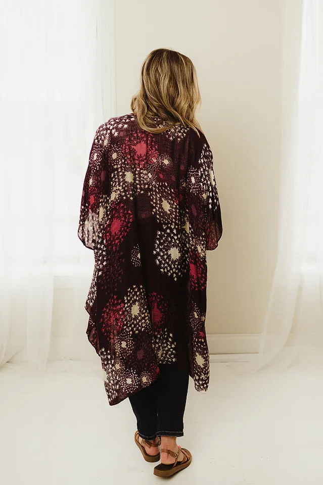 Dandelion Floral Kimono