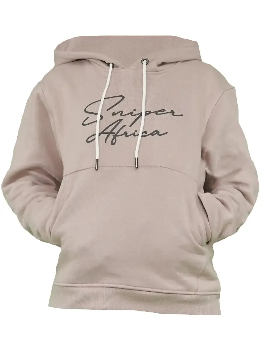 DUSTY PINK SIGNATURE BRUSHED LADIES HOODY