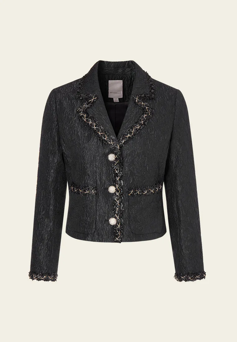 Embossed-pattern Jacket