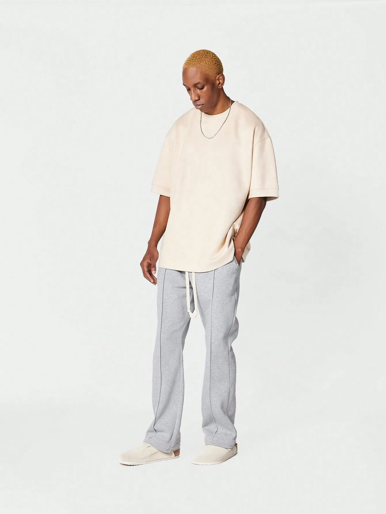 Flare Fit Pleated Jogger