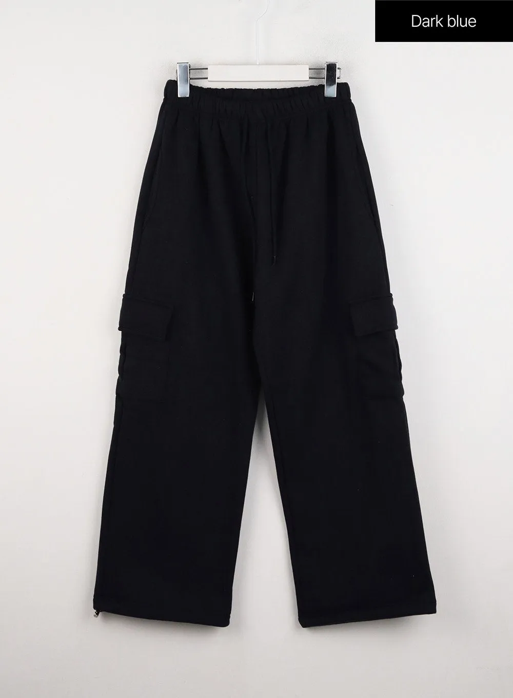 Flowy Drawstring Plush Wide Pants ID305