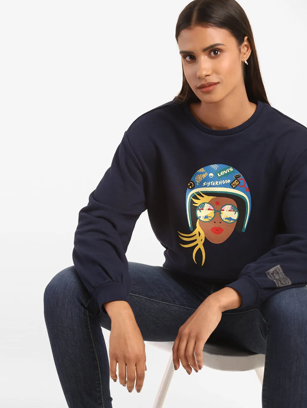 Graphic Sweatshirt From The Levi's Motorcycle Collection