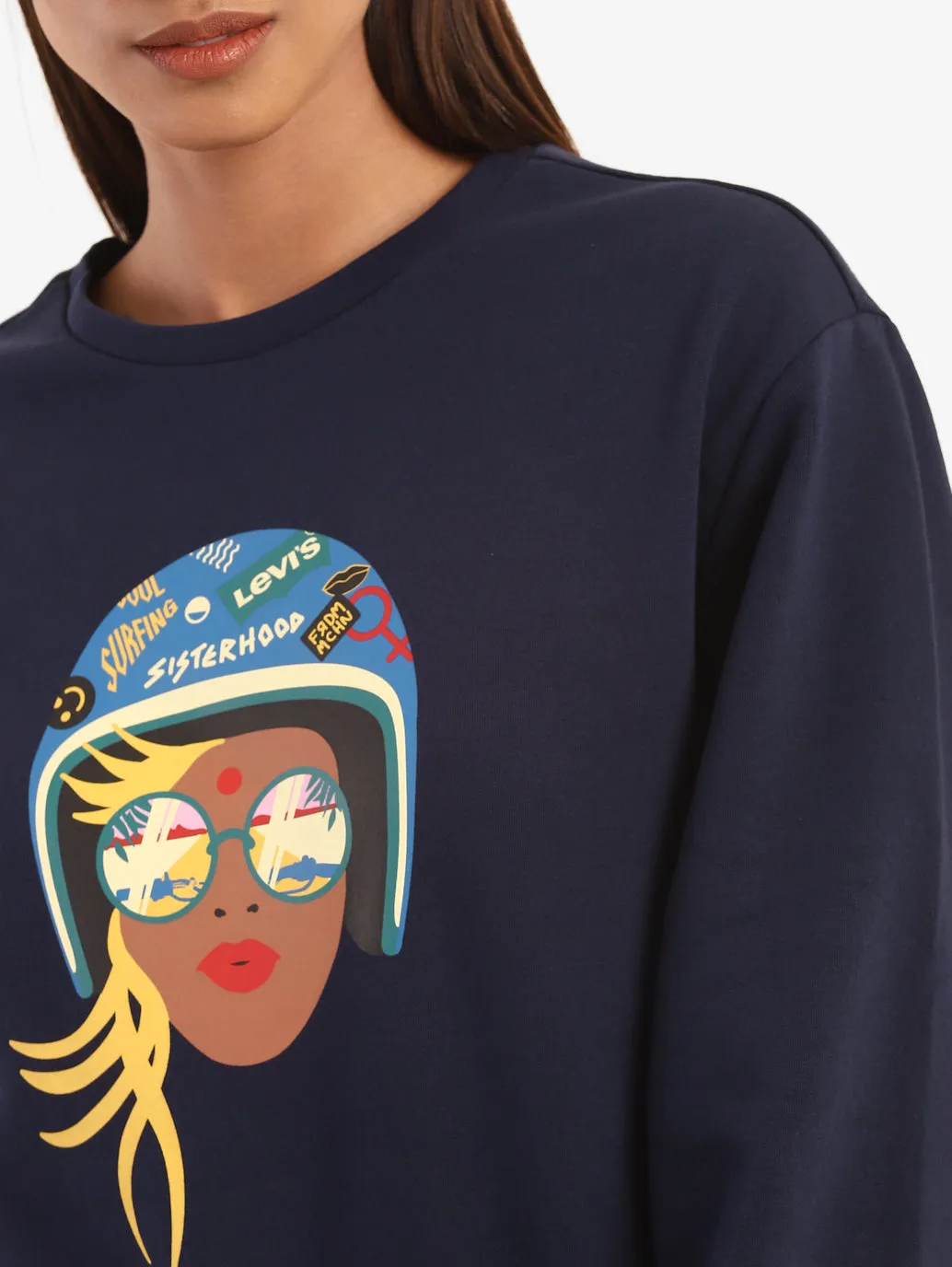 Graphic Sweatshirt From The Levi's Motorcycle Collection