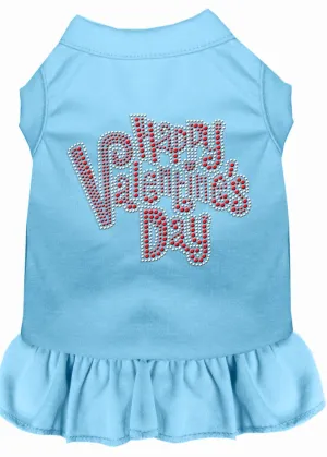 Happy Valentines Day Rhinestone Dress Baby Blue Lg (14)