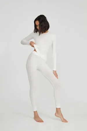 High-waist micromodal leggings