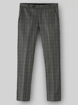 Highlander Heavy Charcoal Houndstooth Tweed Pants