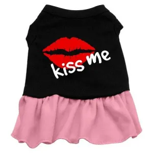 Kiss Me Dresses Black with Pink Lg (14)