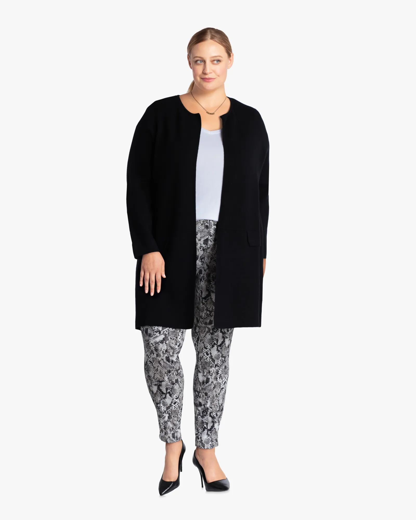 Mandy Tunic Cardigan | Black