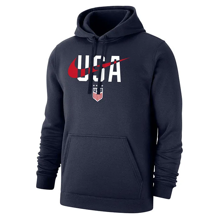 Men's Nike USWNT USA Swoosh Navy Hoodie