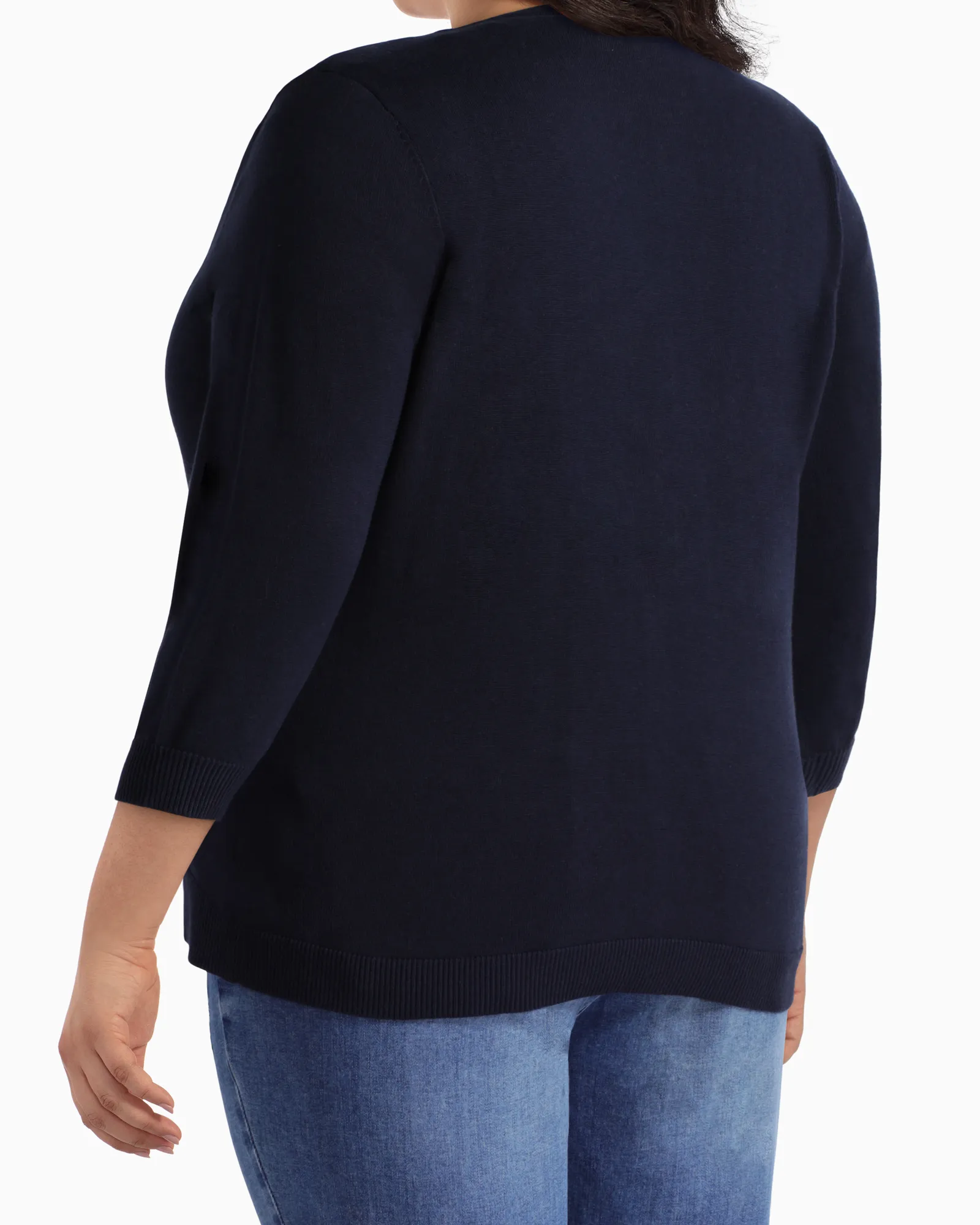 Merritt Essential V-Neck Cardigan | Navy