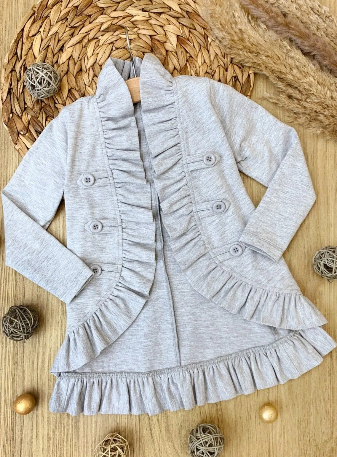 Mommy and Me Besties Blazer Ruffle Cardigan