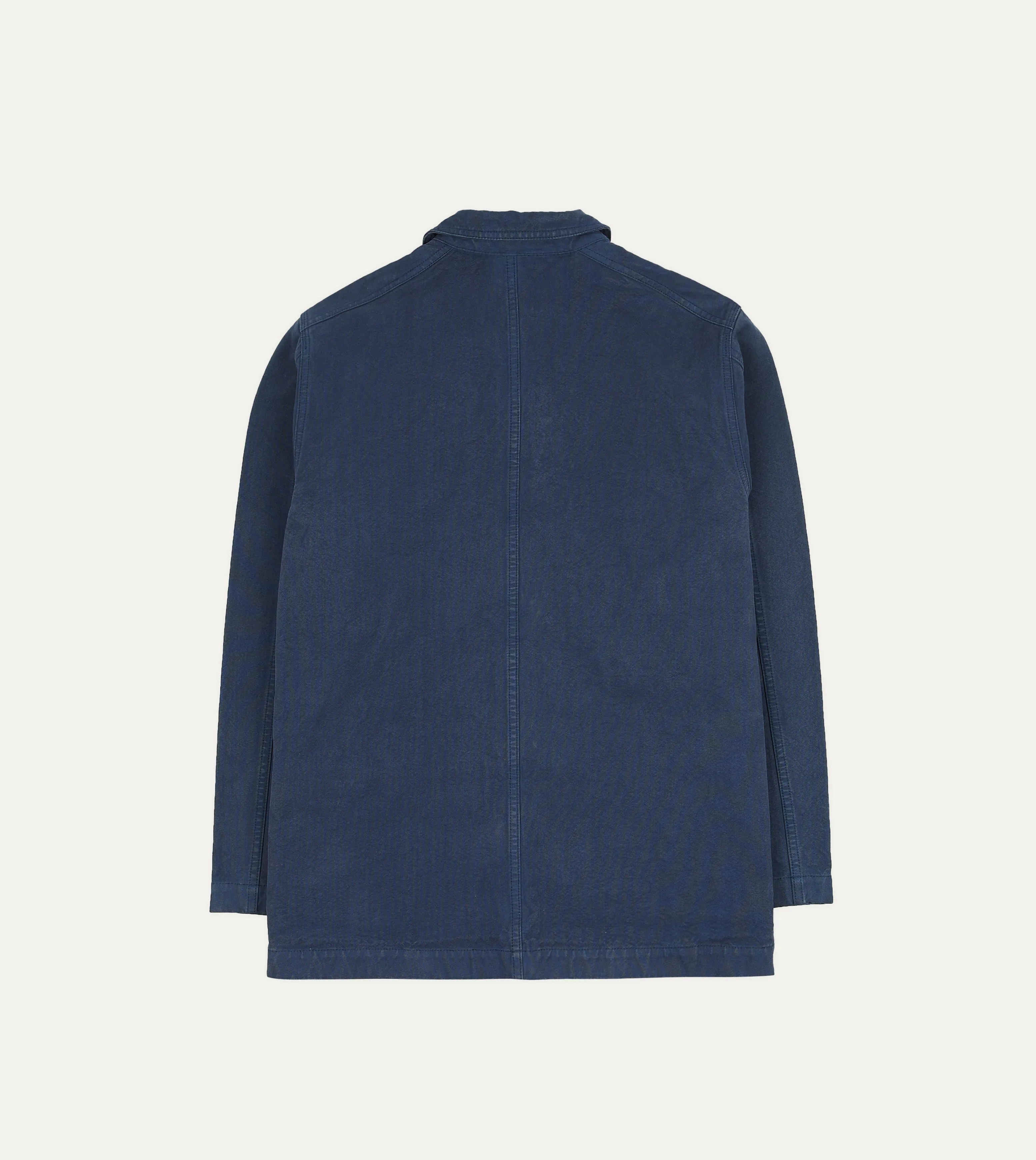 Navy Cotton Duck Canvas Five-Pocket Chore Jacket