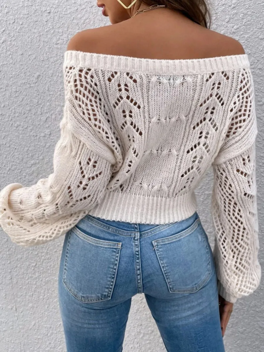 Off-the-Shoulder Sweater