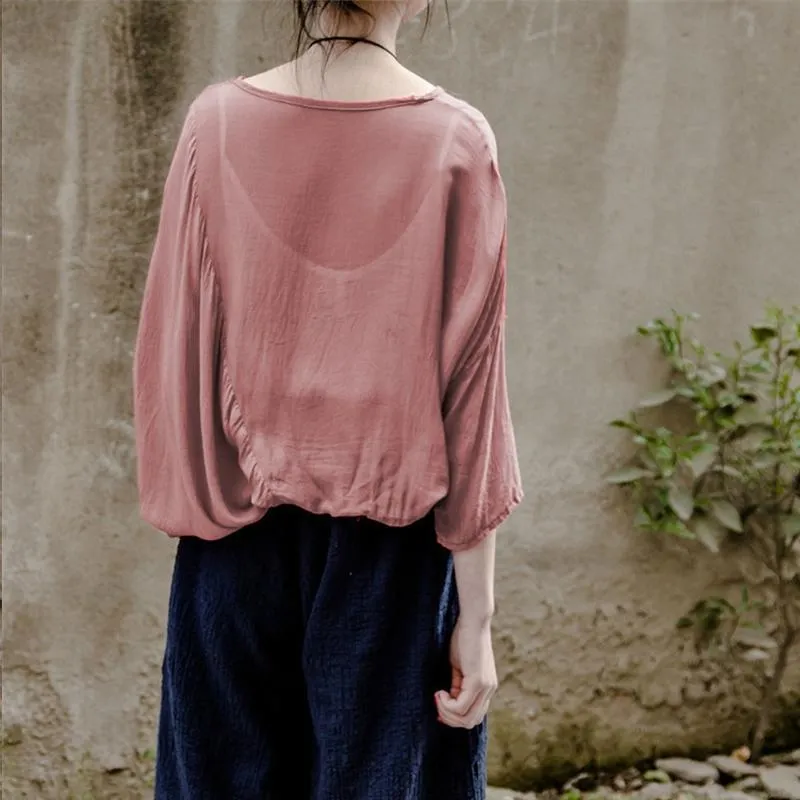 Oversized Flowy Pink T-Shirt | Lotus