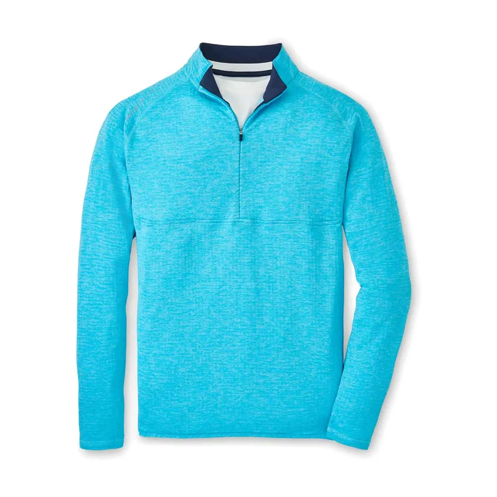 Peter Millar Maven Performance Quarter-Zip Sweater - Reef Blue