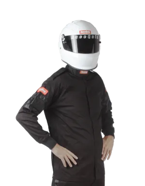 RaceQuip Single Layer Fire Suit Jacket - Black - Medium - 111003