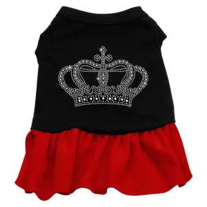 Rhinestone Crown Dress Black with Red XXL (18)