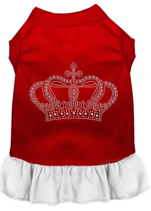 Rhinestone Crown Dress Red With White Med (12)