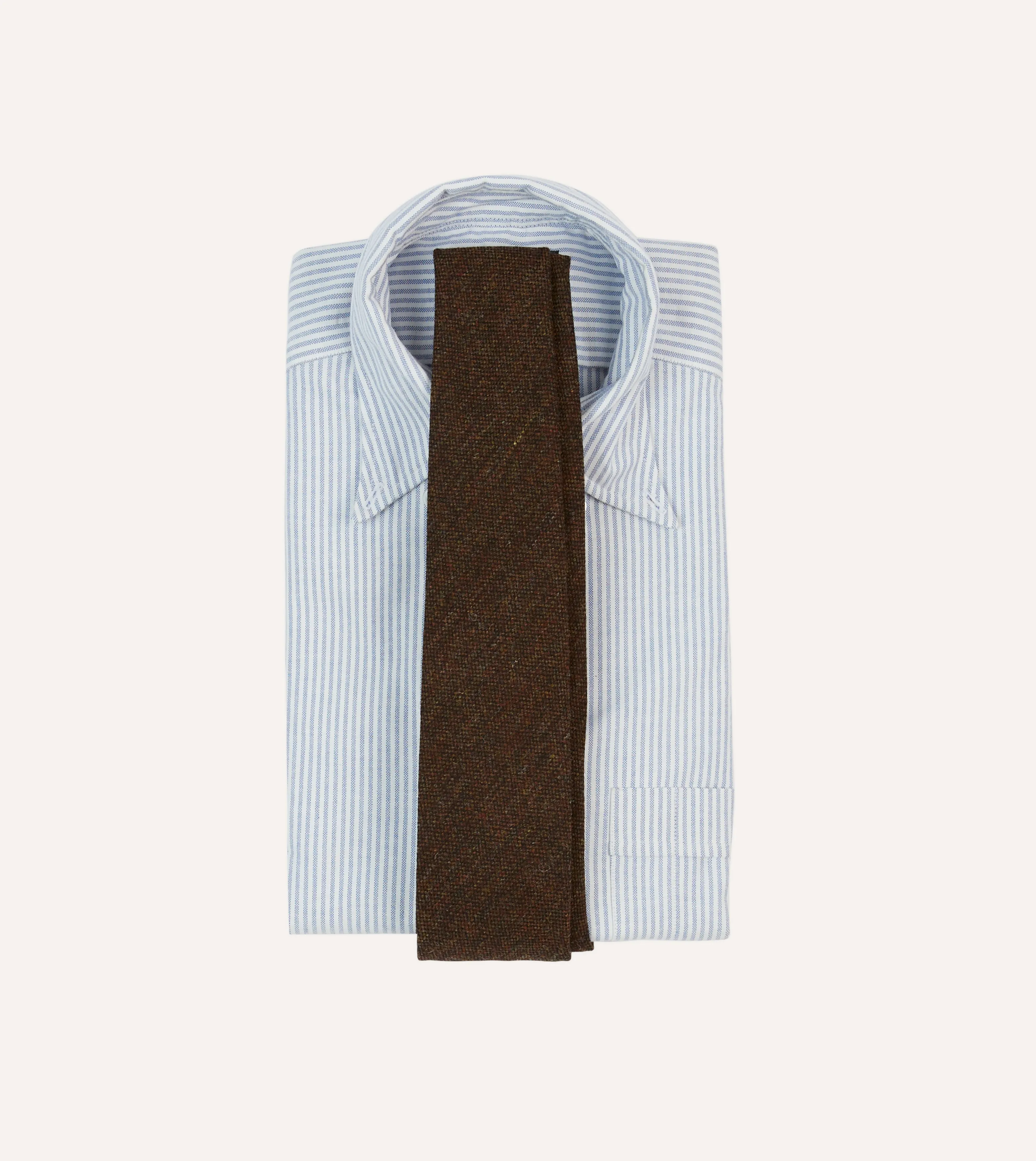 Rust Shetland Wool Tipped Tie