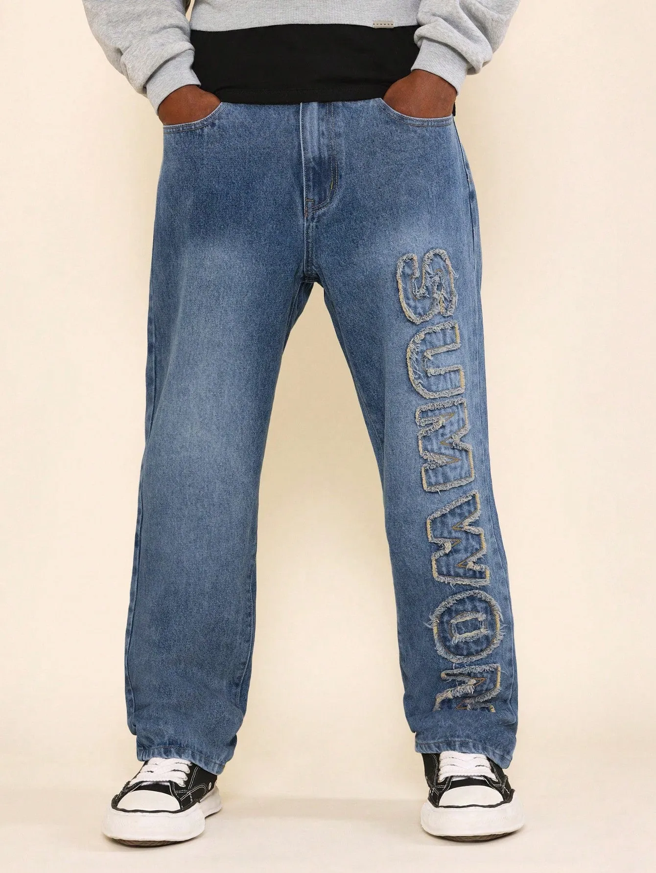 Straight Fit Jean With Applique