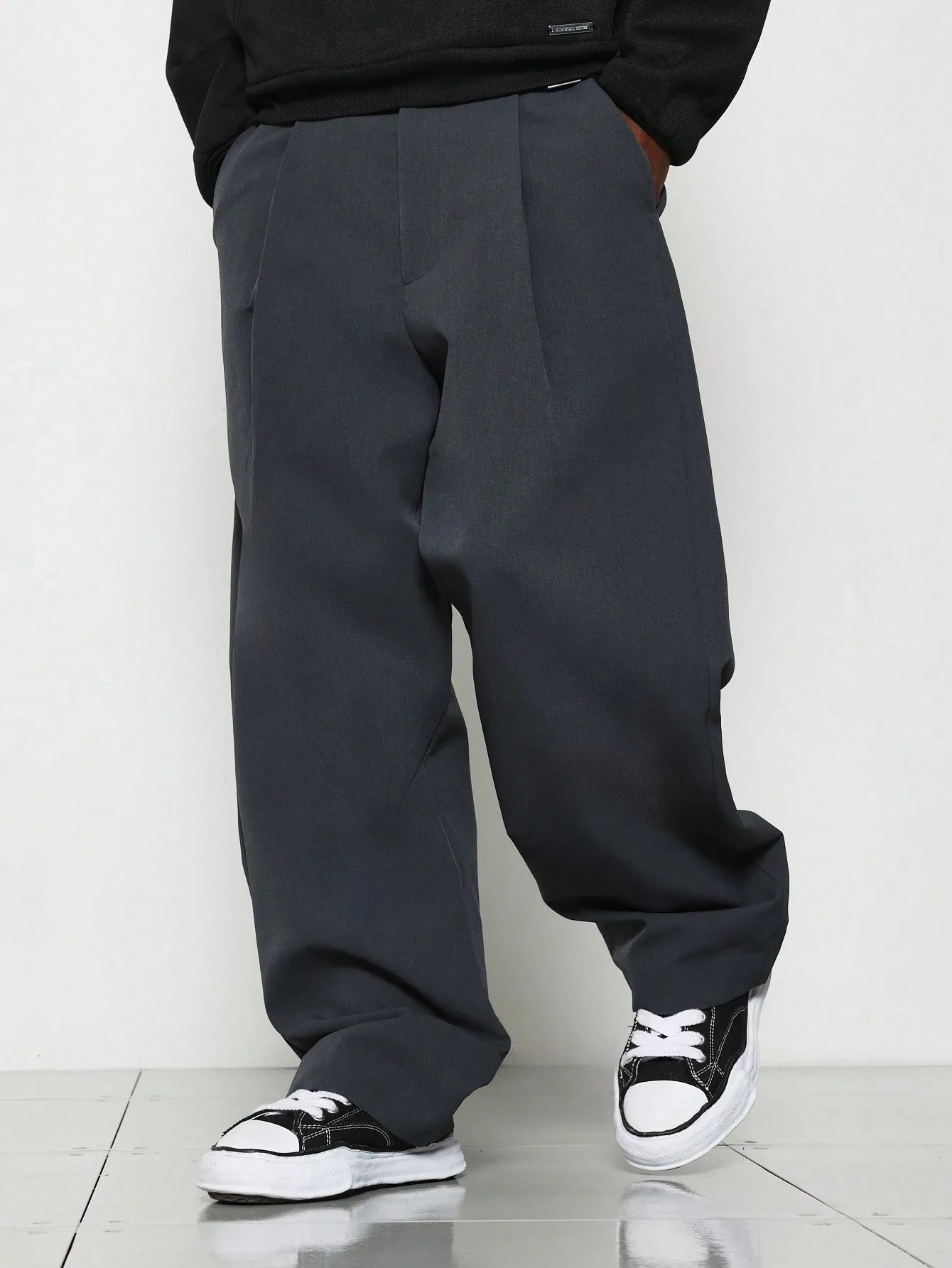 Straight Fit Premium Tailoring Balloon Pleated Trouser