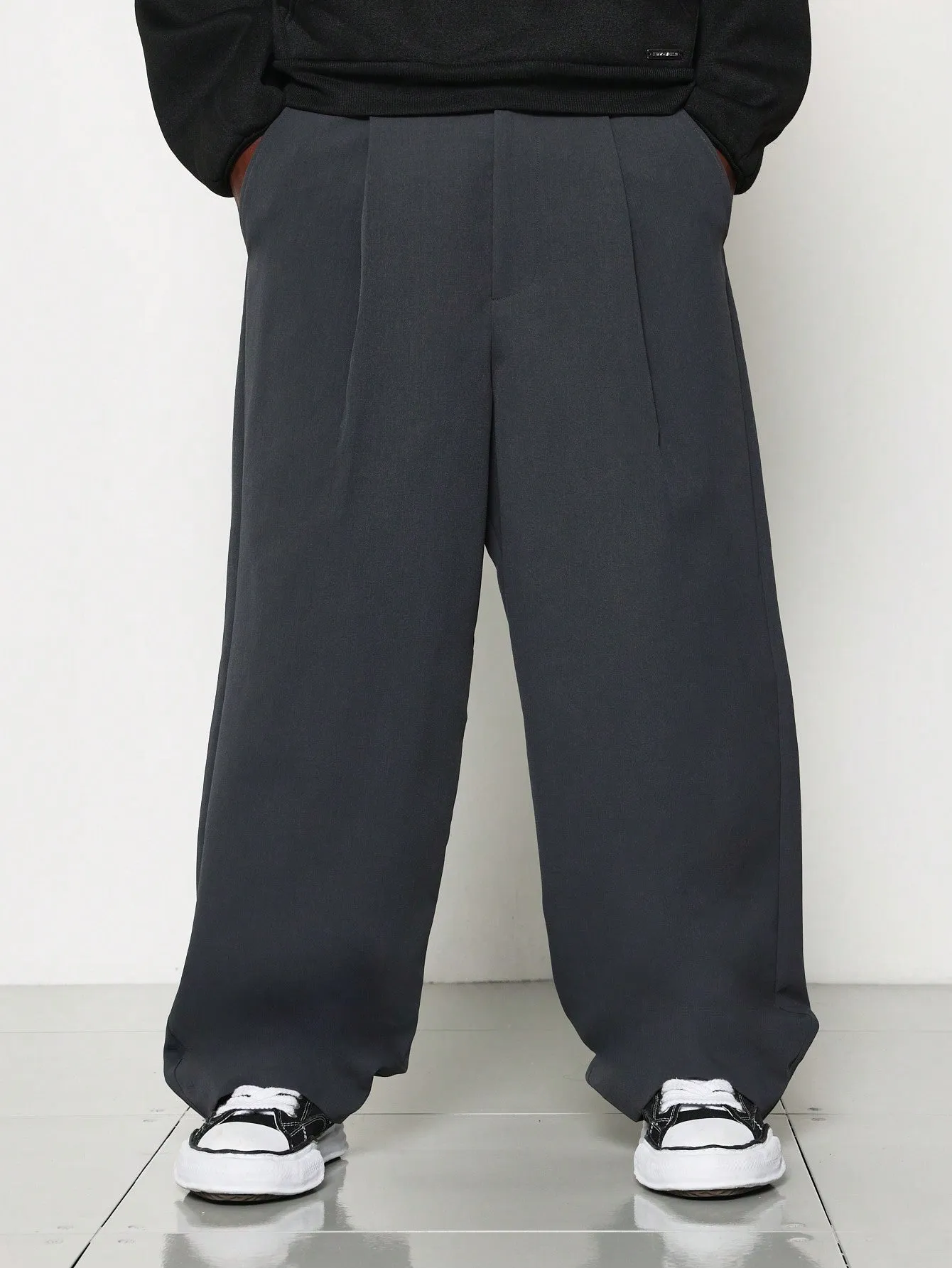 Straight Fit Premium Tailoring Balloon Pleated Trouser