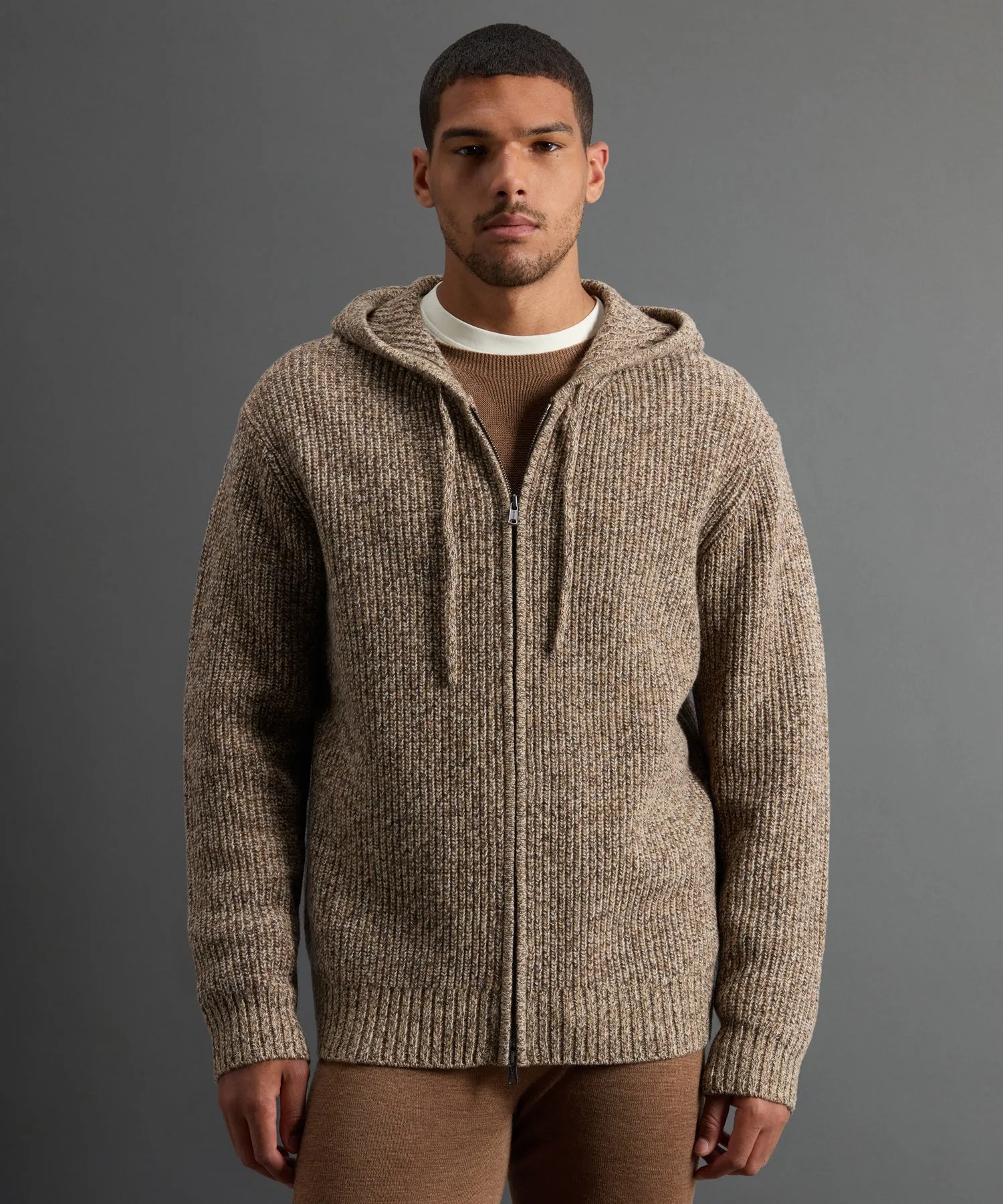 Todd Snyder X Woolrich Mouliné Full-Zip Sweater