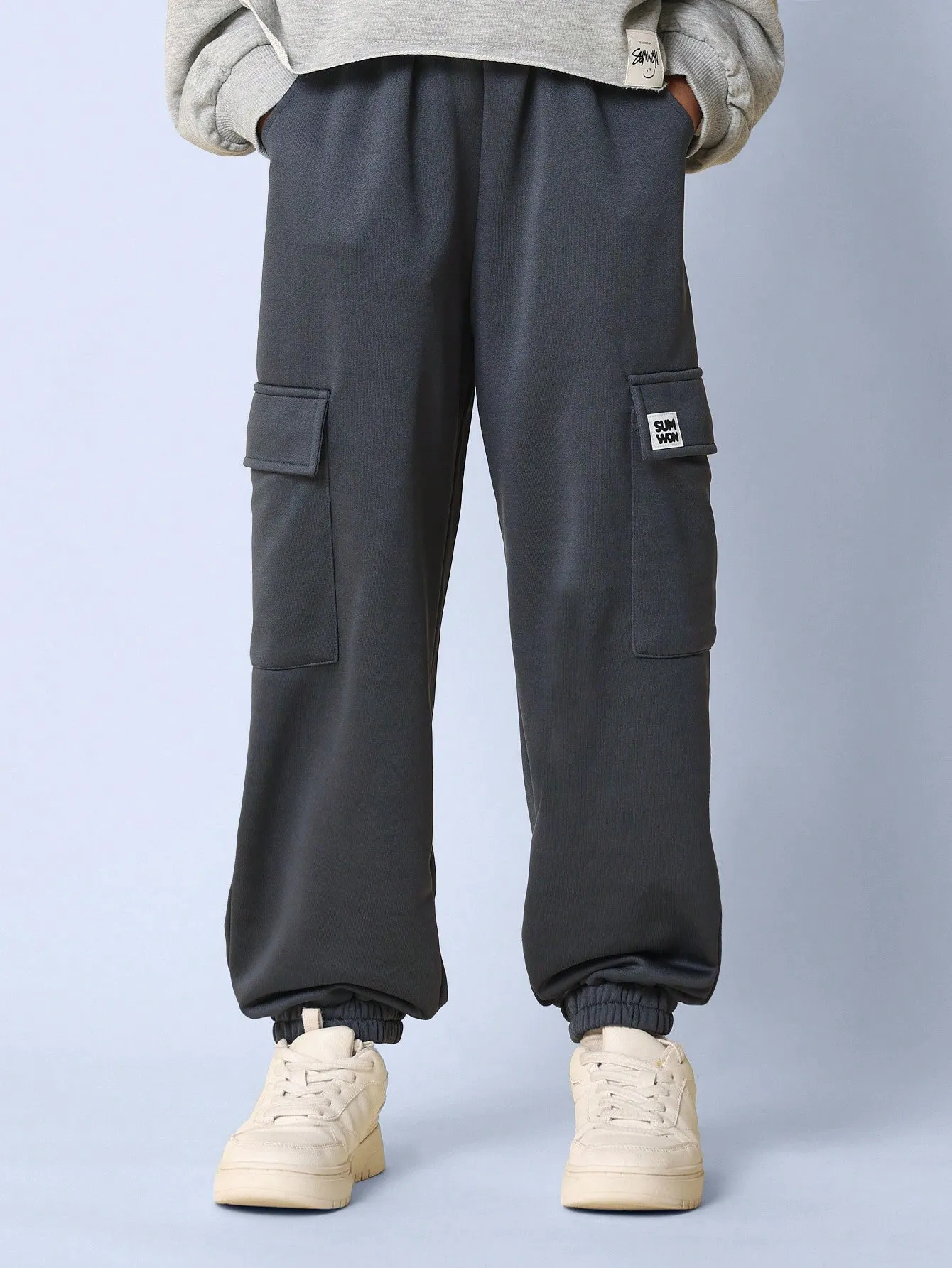 Tween Girls Comfy Straight Fit Cargo Essential Jogger