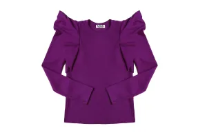 Tween Tops | Flutter Sweater - Purple | MIA New York