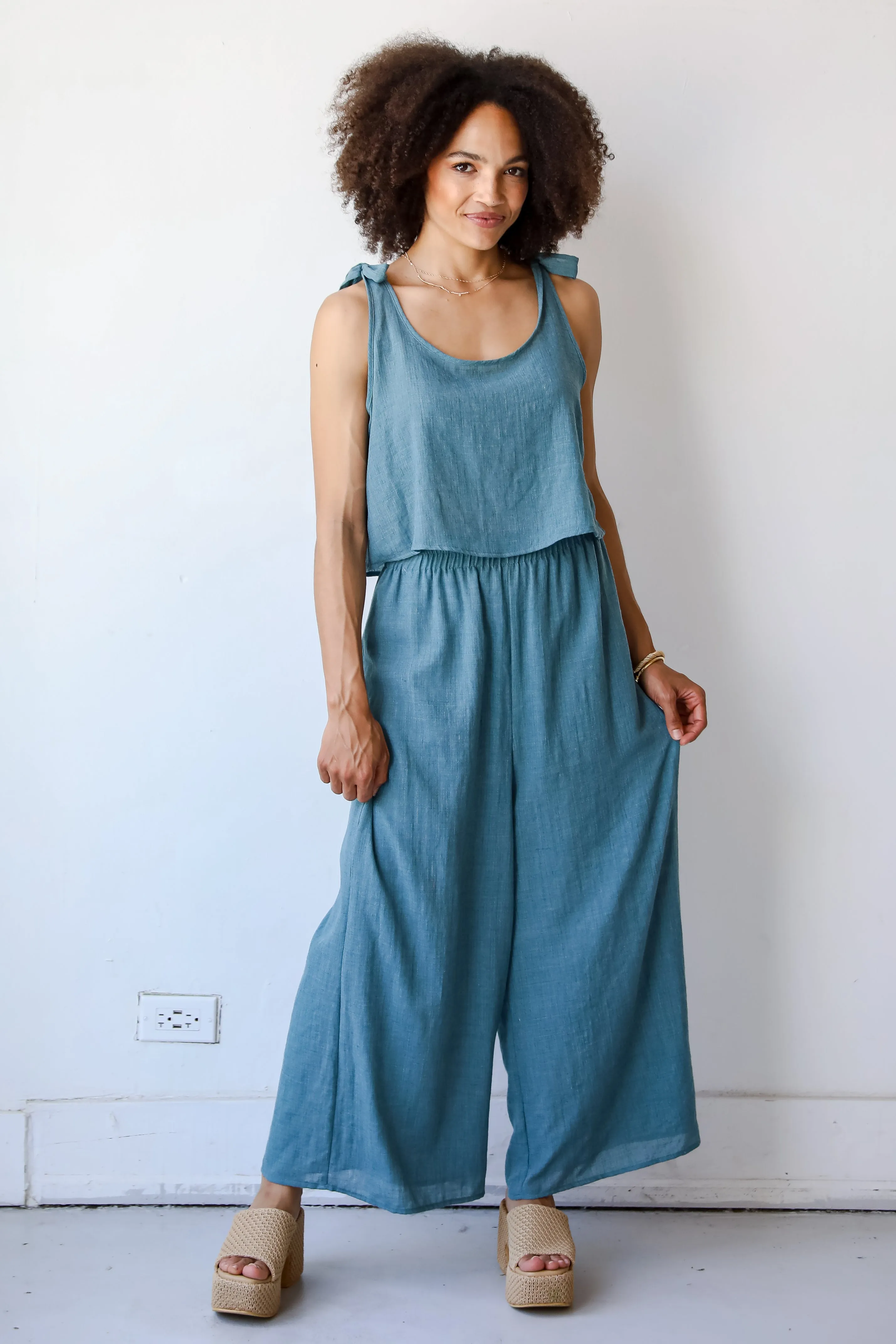 Vacay Bound Teal Pants - DU DEAL