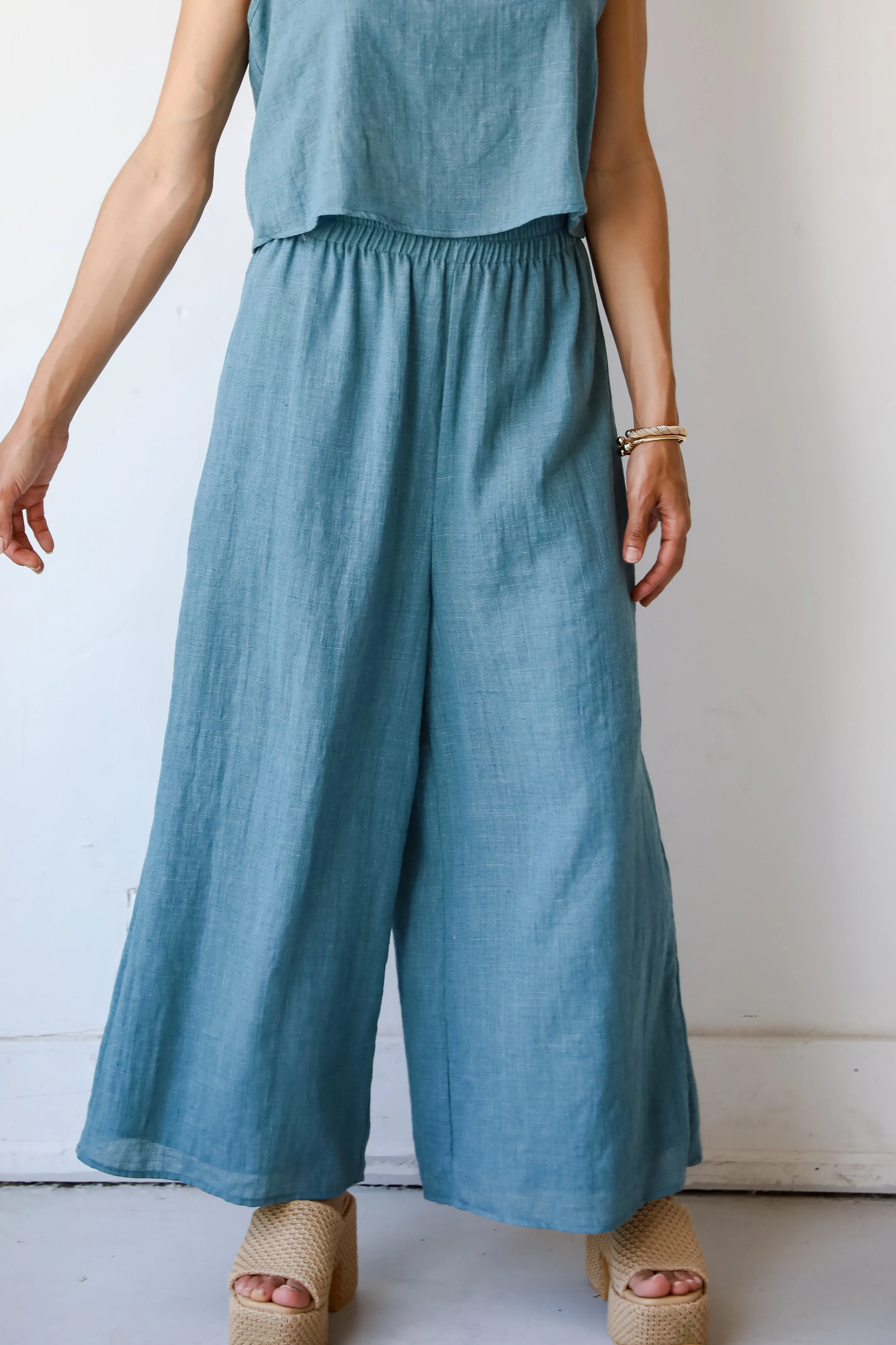 Vacay Bound Teal Pants - DU DEAL