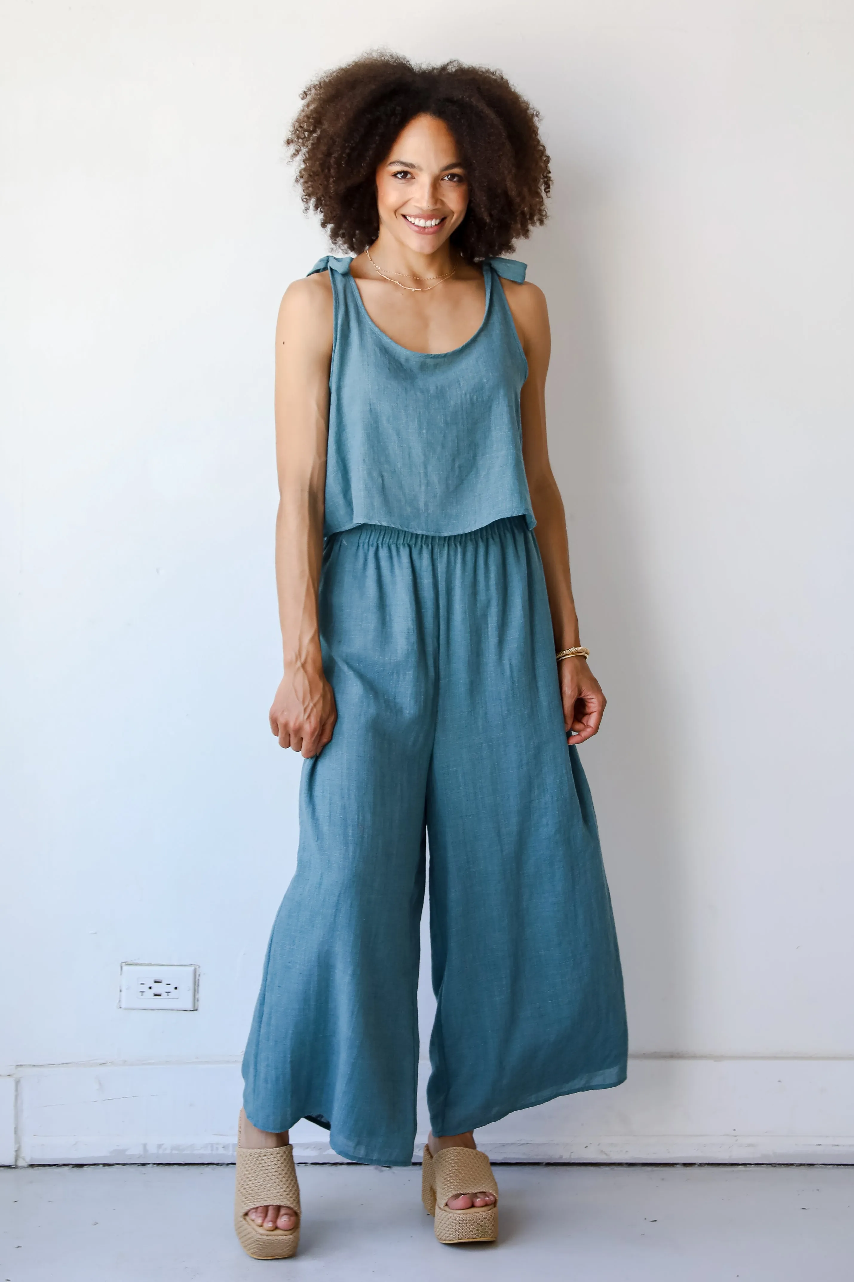 Vacay Bound Teal Pants - DU DEAL