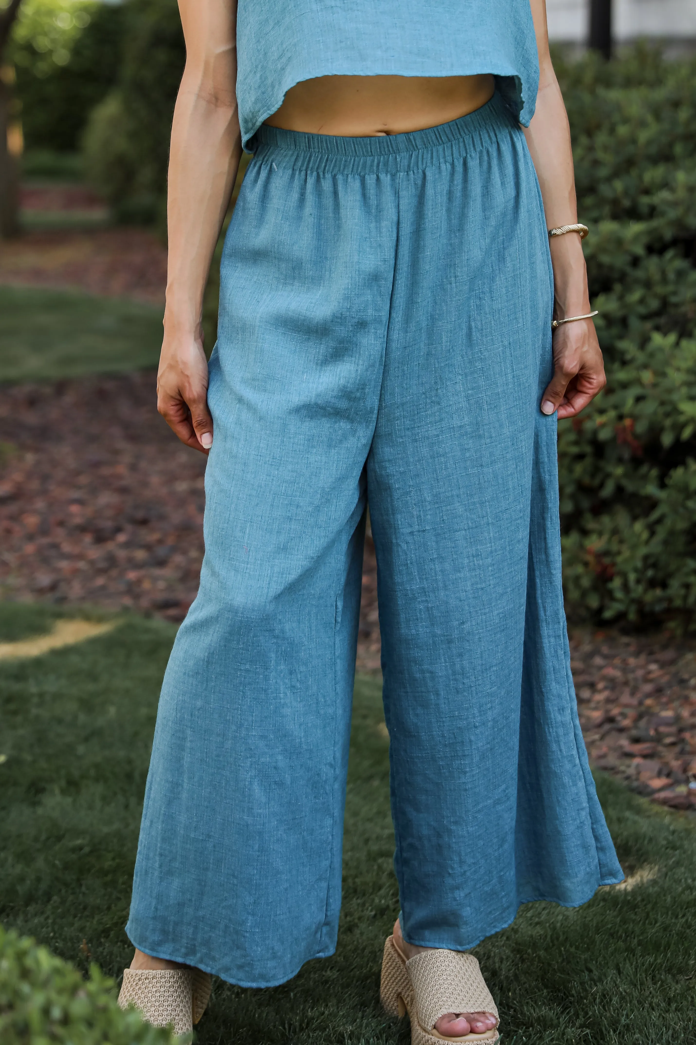 Vacay Bound Teal Pants - DU DEAL