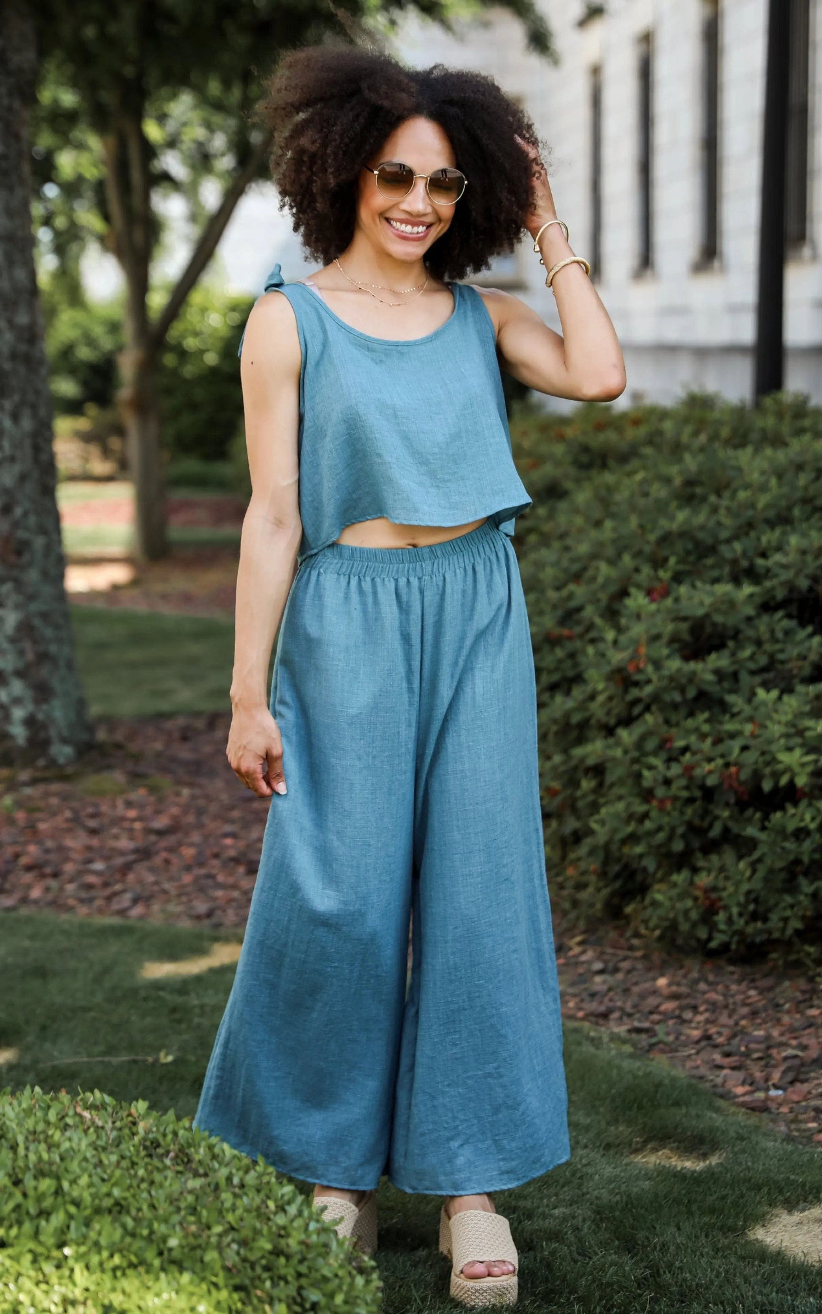 Vacay Bound Teal Pants - DU DEAL