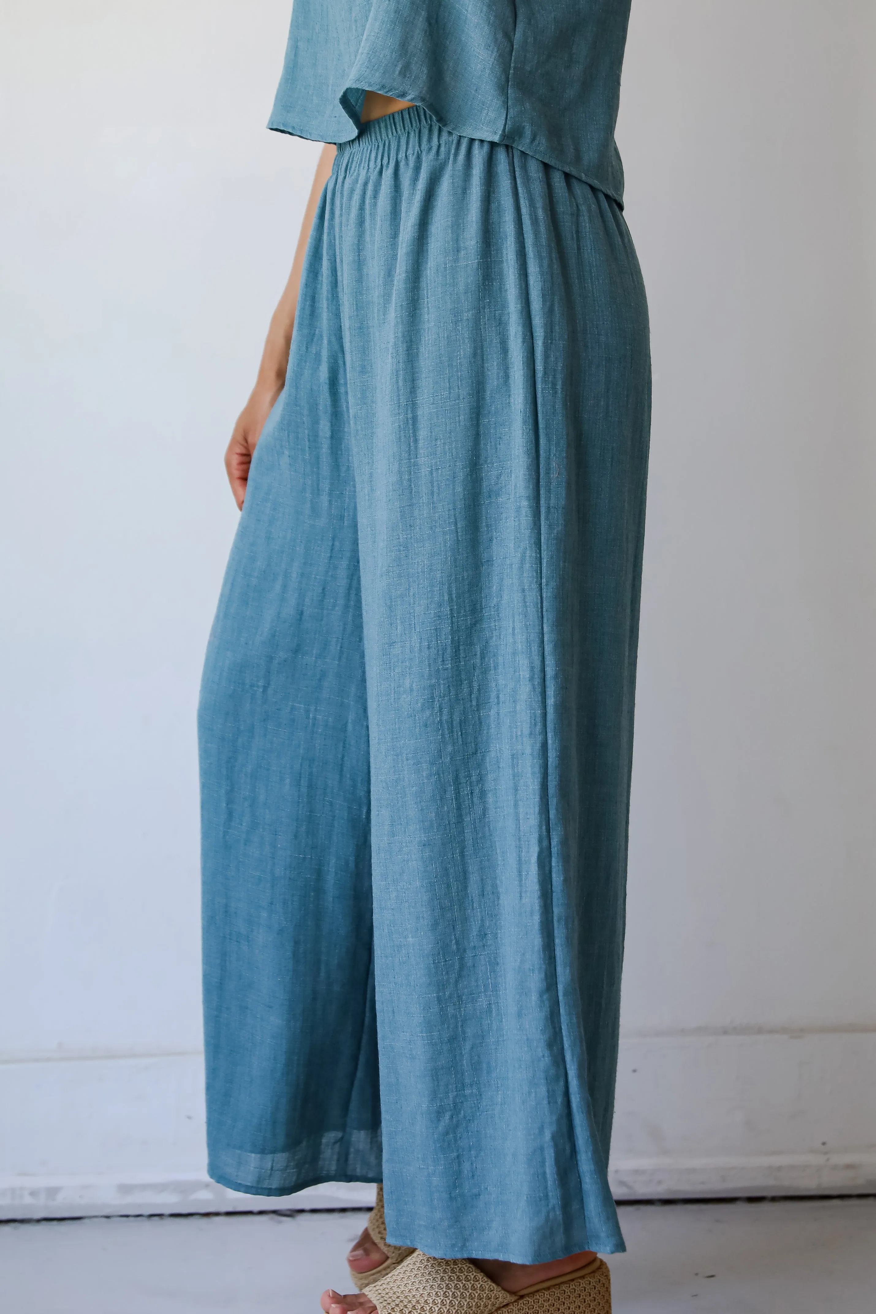 Vacay Bound Teal Pants - DU DEAL