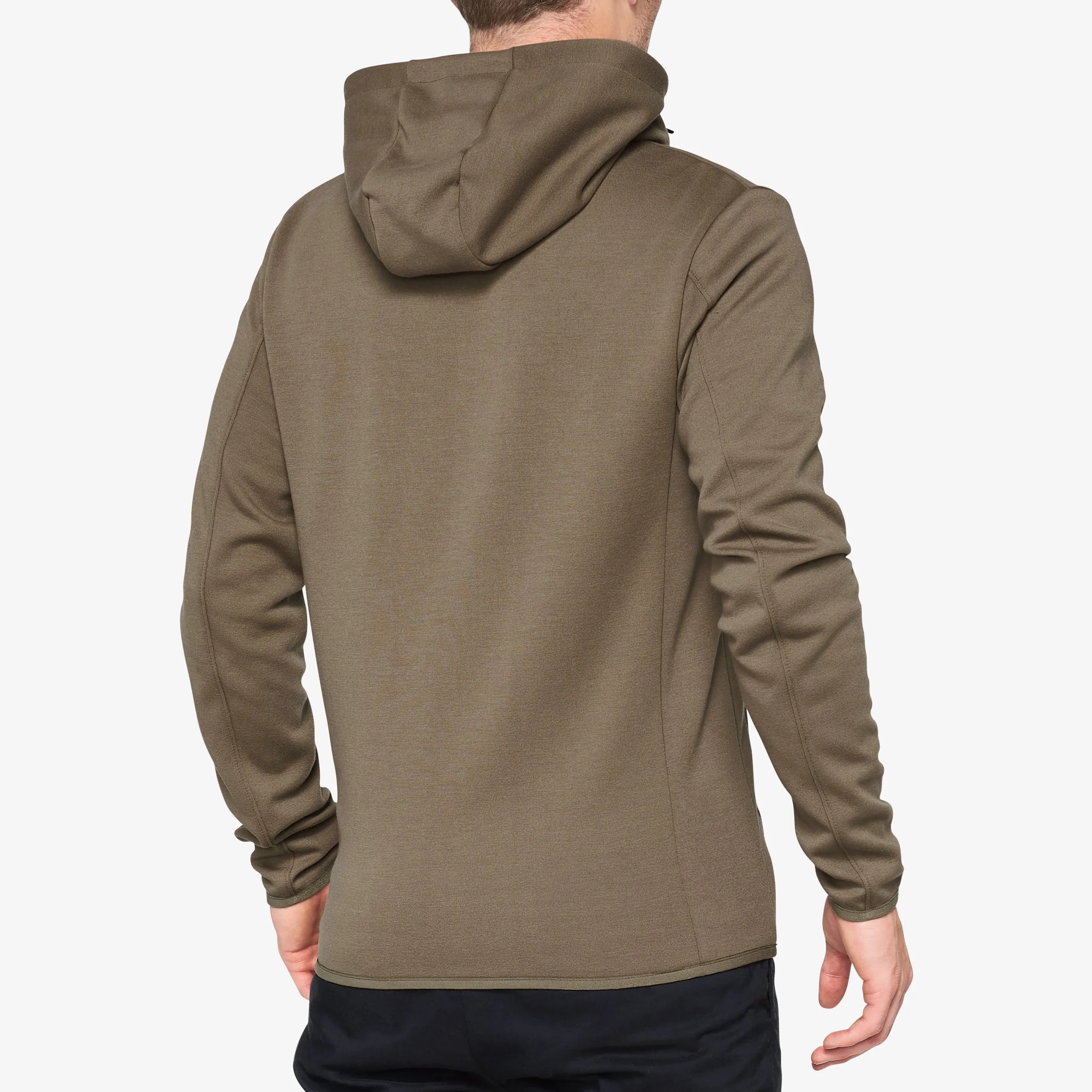 VICEROY Hooded Zip Tech Fleece Brindle