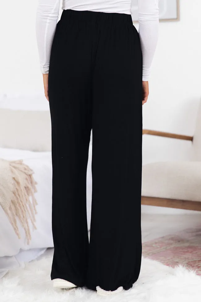 What You Have Black Flowy Lounge Pants