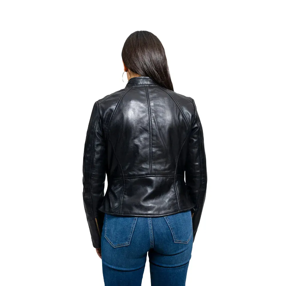 Zoey Womens Fashion Leather Jacket